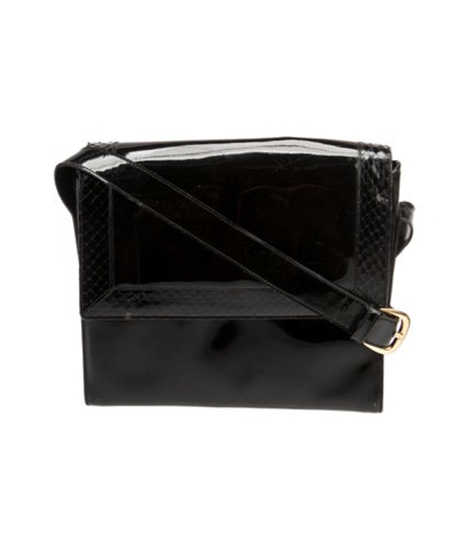 Salvatore Ferragamo Ferragamo Patent Leather Shoulder Bag