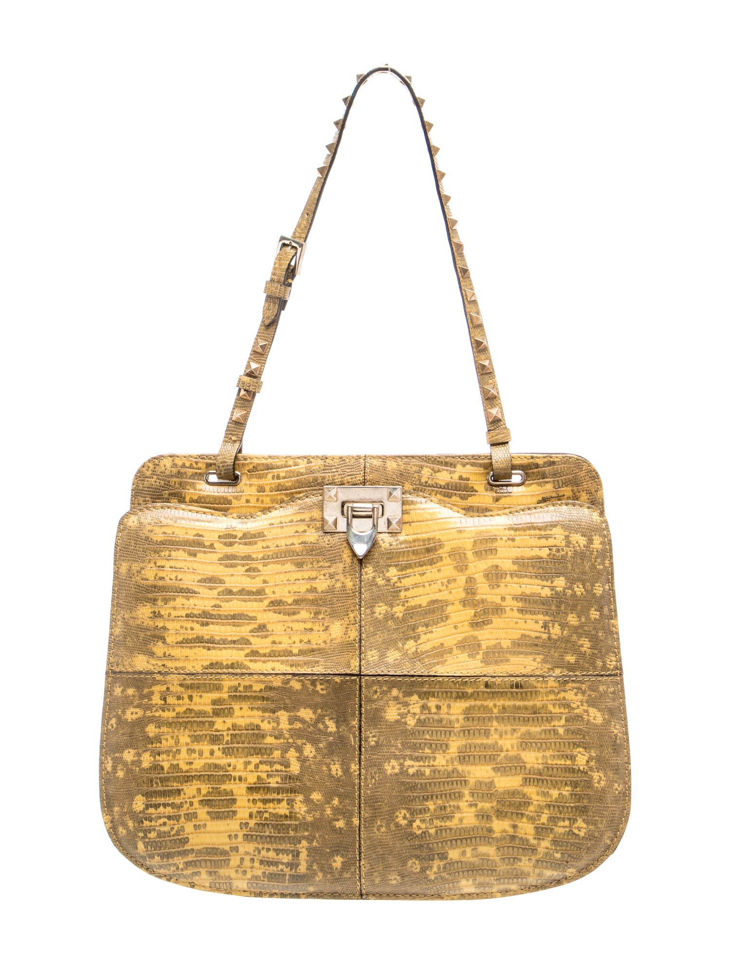 Lizard Top Handle Bag