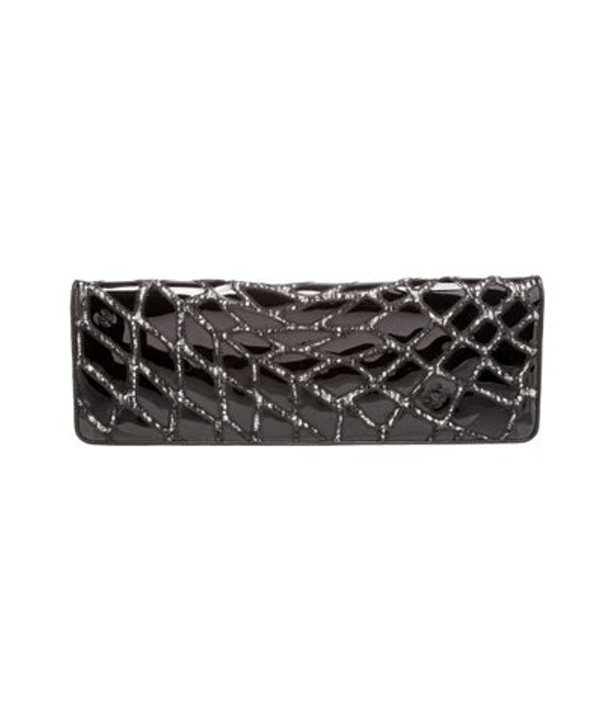 Chanel E W Scales Patent Clutch