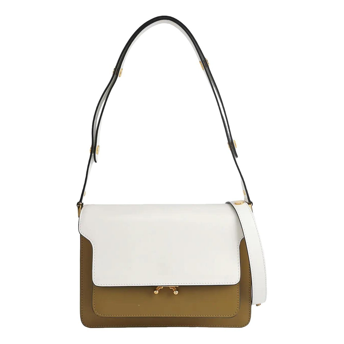 Trunk leather handbag