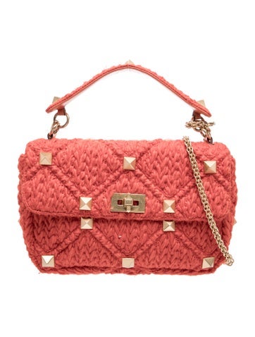 Roman Stud Top Handle Bag