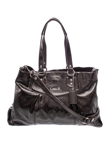 Patent Leather Top Handle Bag