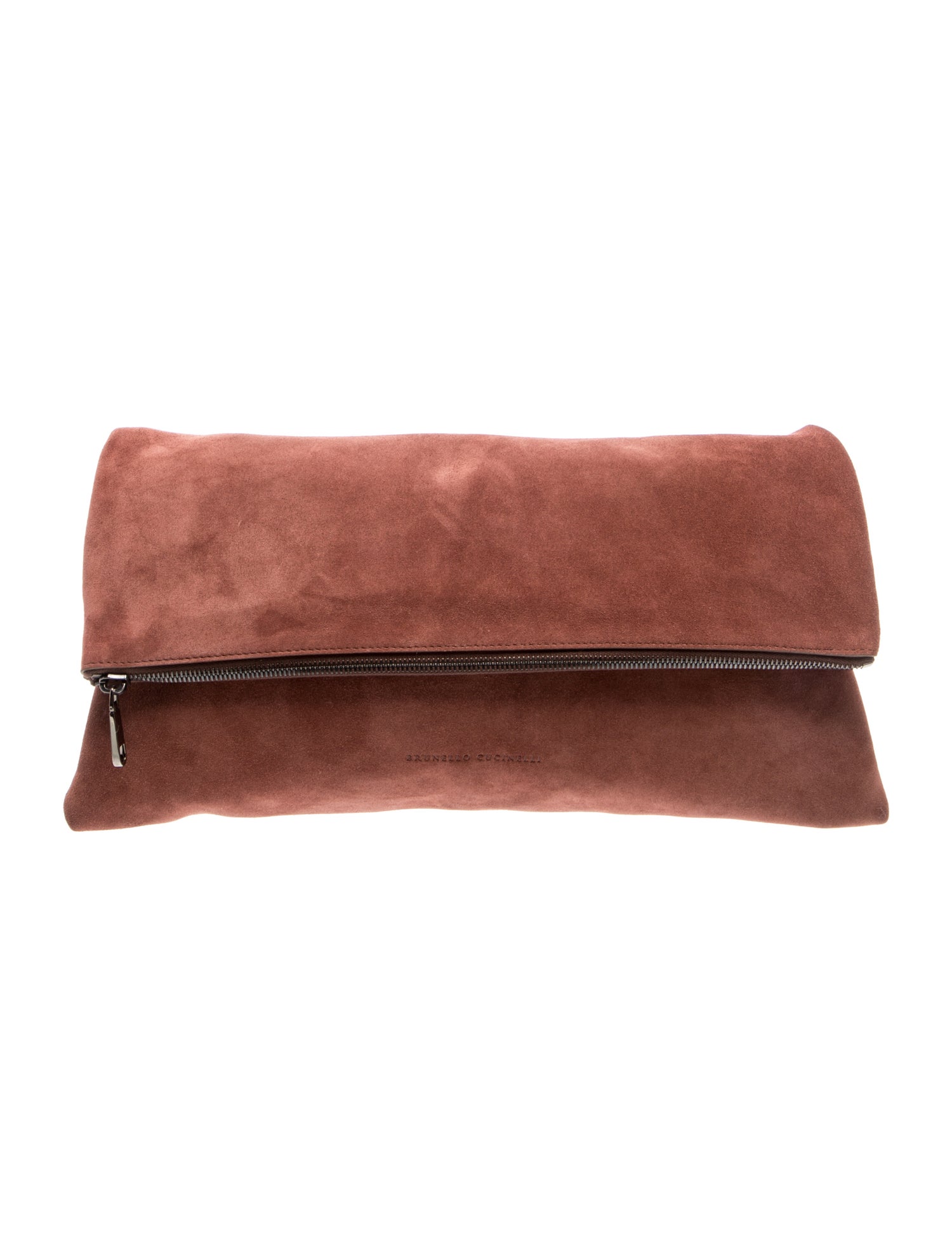Brunello Cucinelli Suede Clutch w/ Tags