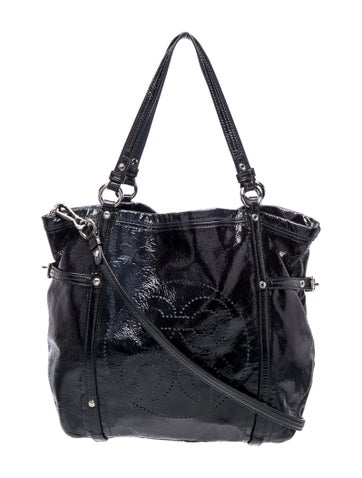 Patent Leather Bucket Bag