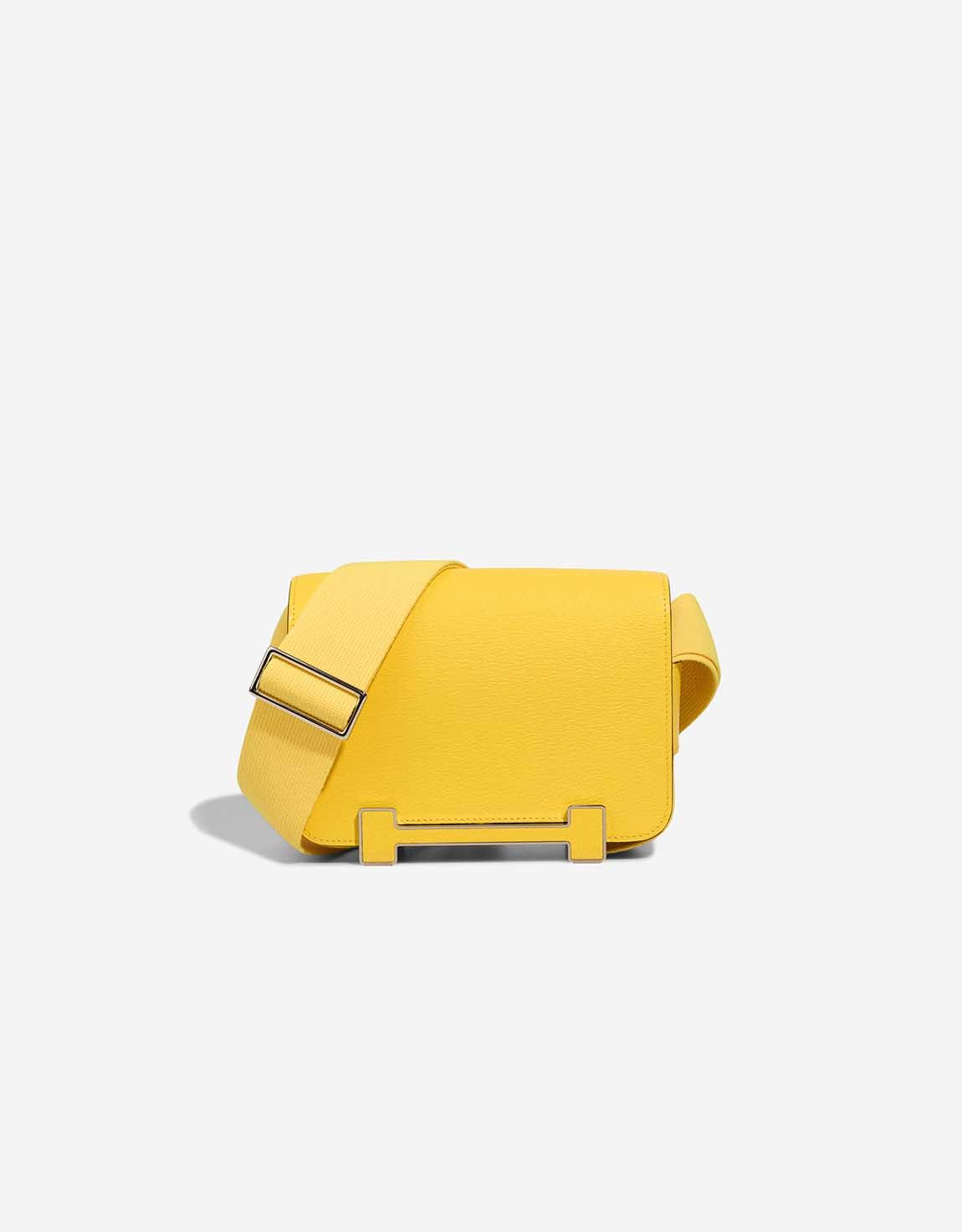 Hermes 
		Geta Chèvre Mysore Jaune Citron / New Lime    
