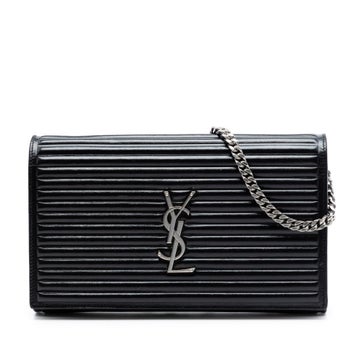 Calf Leather Medium Horizontal Quilted Calfskin Monogram Kate Crossbody