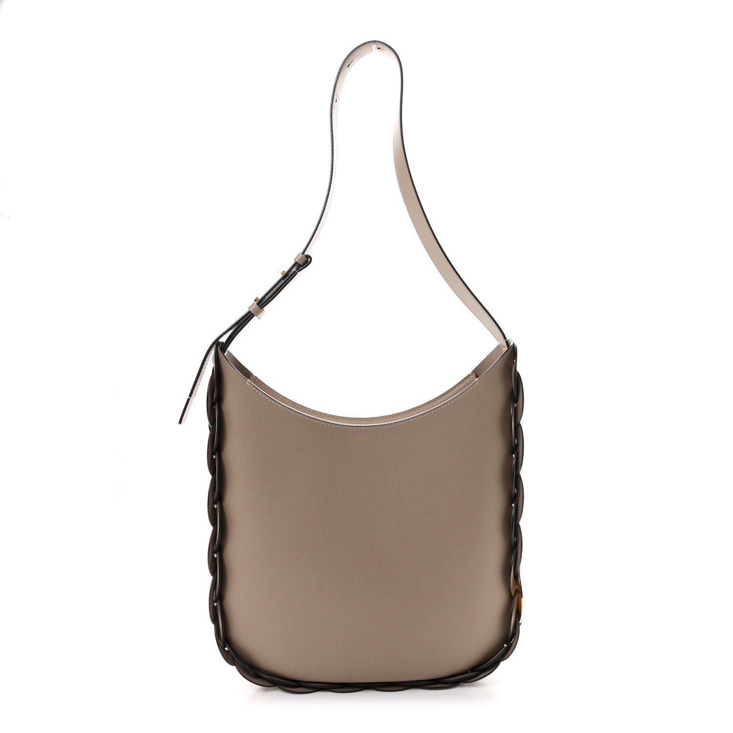 Chloe Small Grain Smooth Calfskin Medium Darryl Hobo Motty Grey