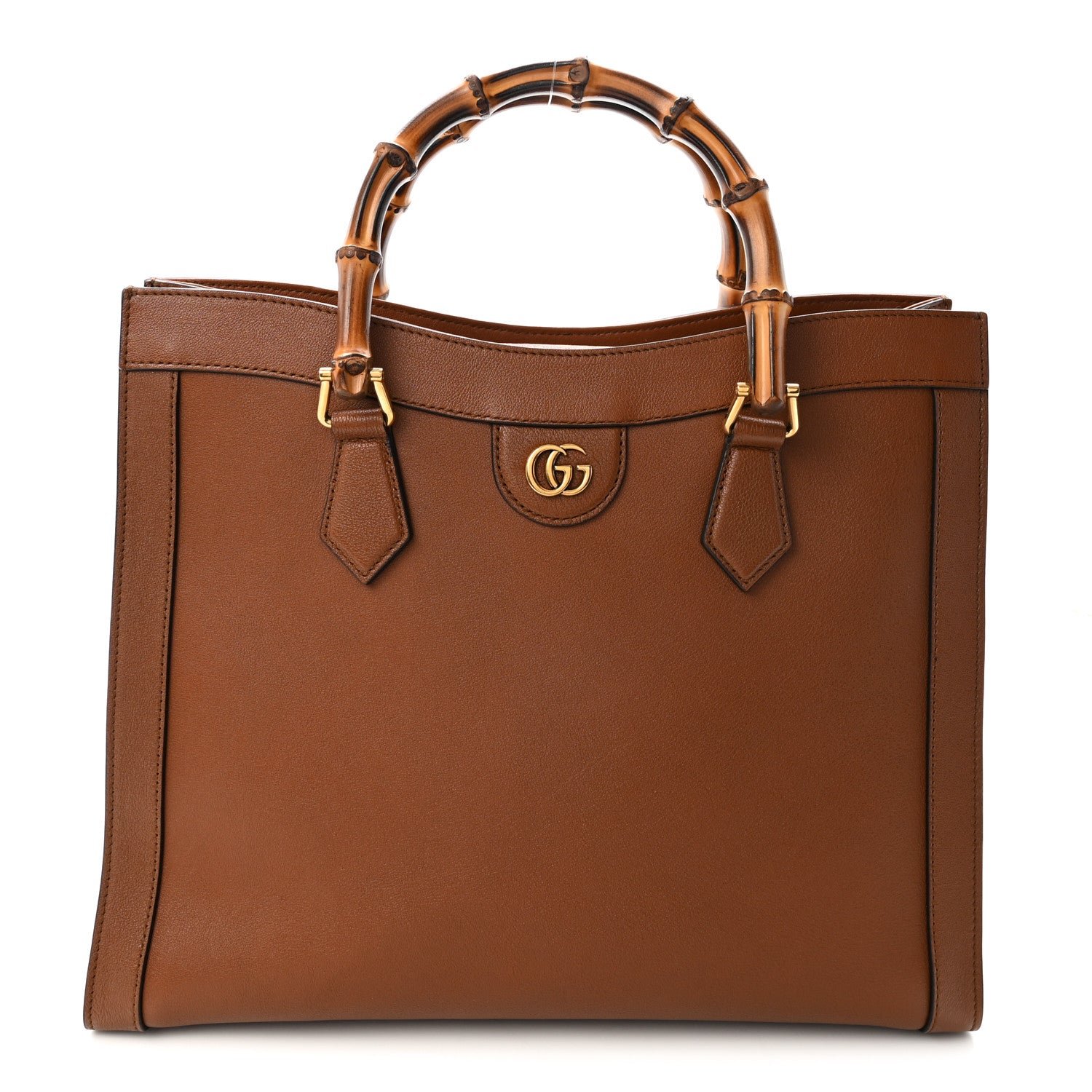 Gucci Wonka Grain Calfskin Medium Diana Tote Bag Cuir