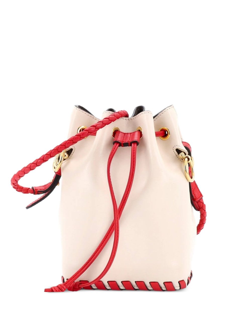 Mon Tresor Whipstitch Leather Mini bucket bag