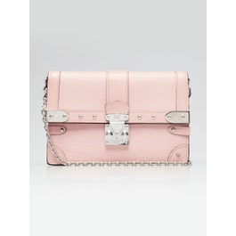Louis Vuitton Louis Vuitton Rose Ballerine Epi Trunk Wallet On Chain Bag
