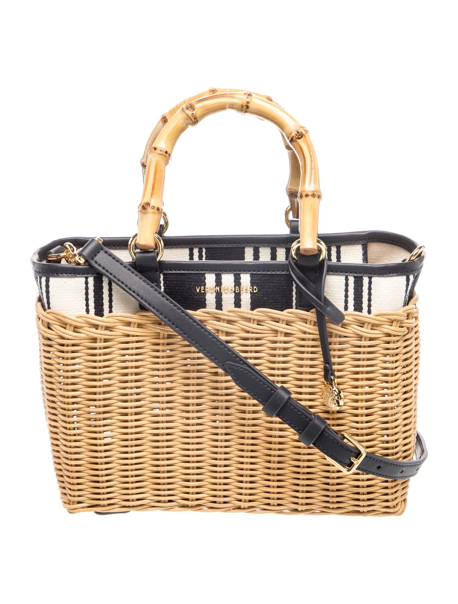 Rattan Top Handle Bag