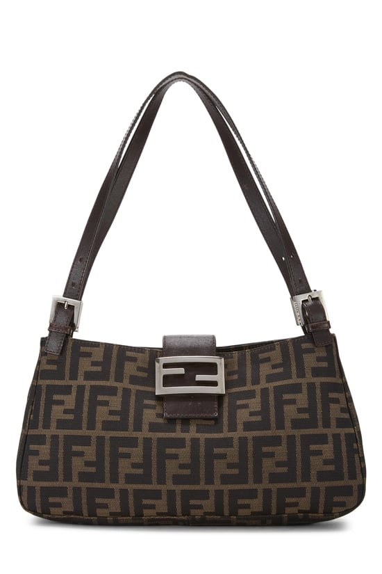 Brown Zucca Canvas Shoulder Bag