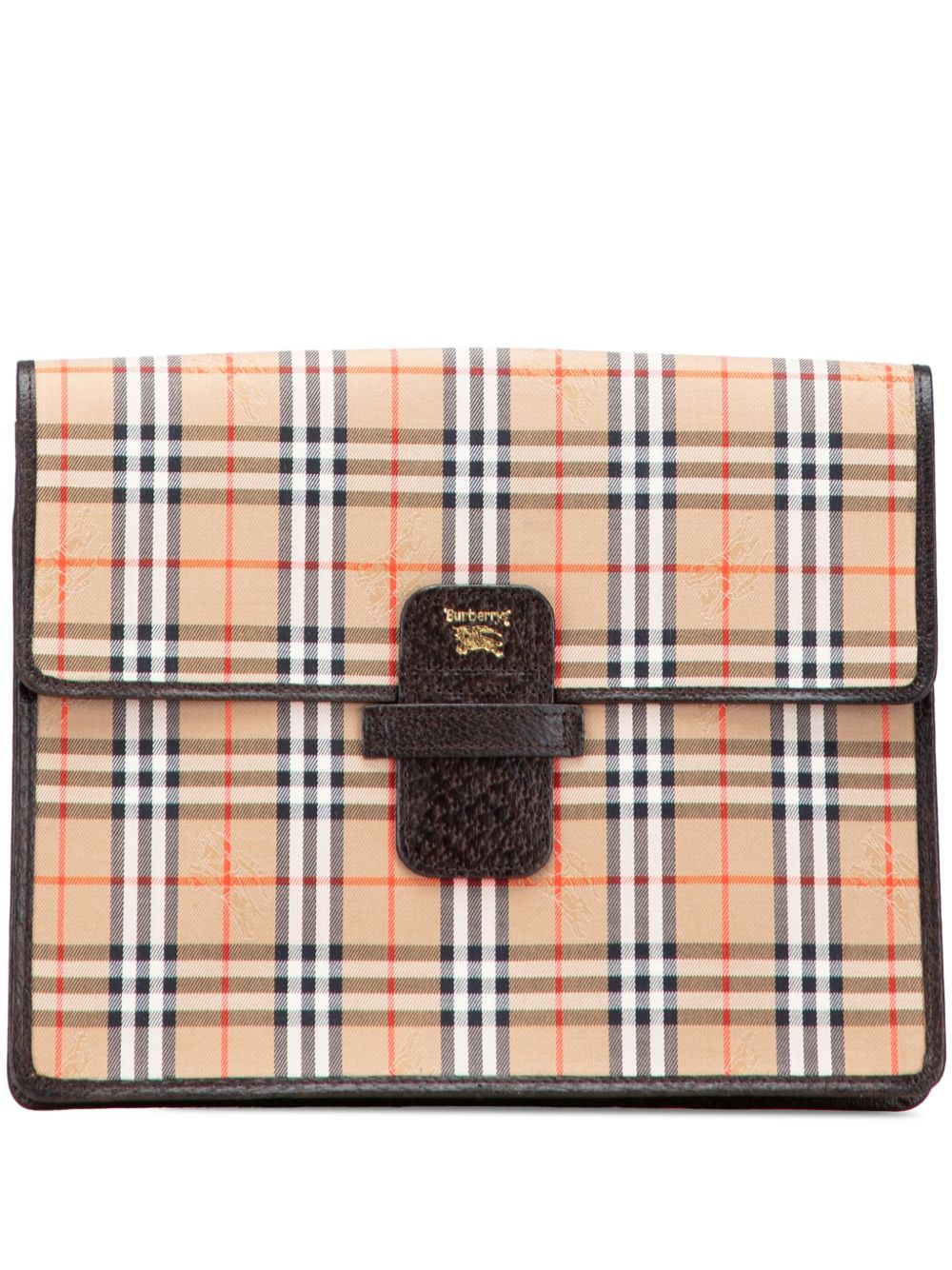 20th Century Haymarket Check Canvas clutch bag