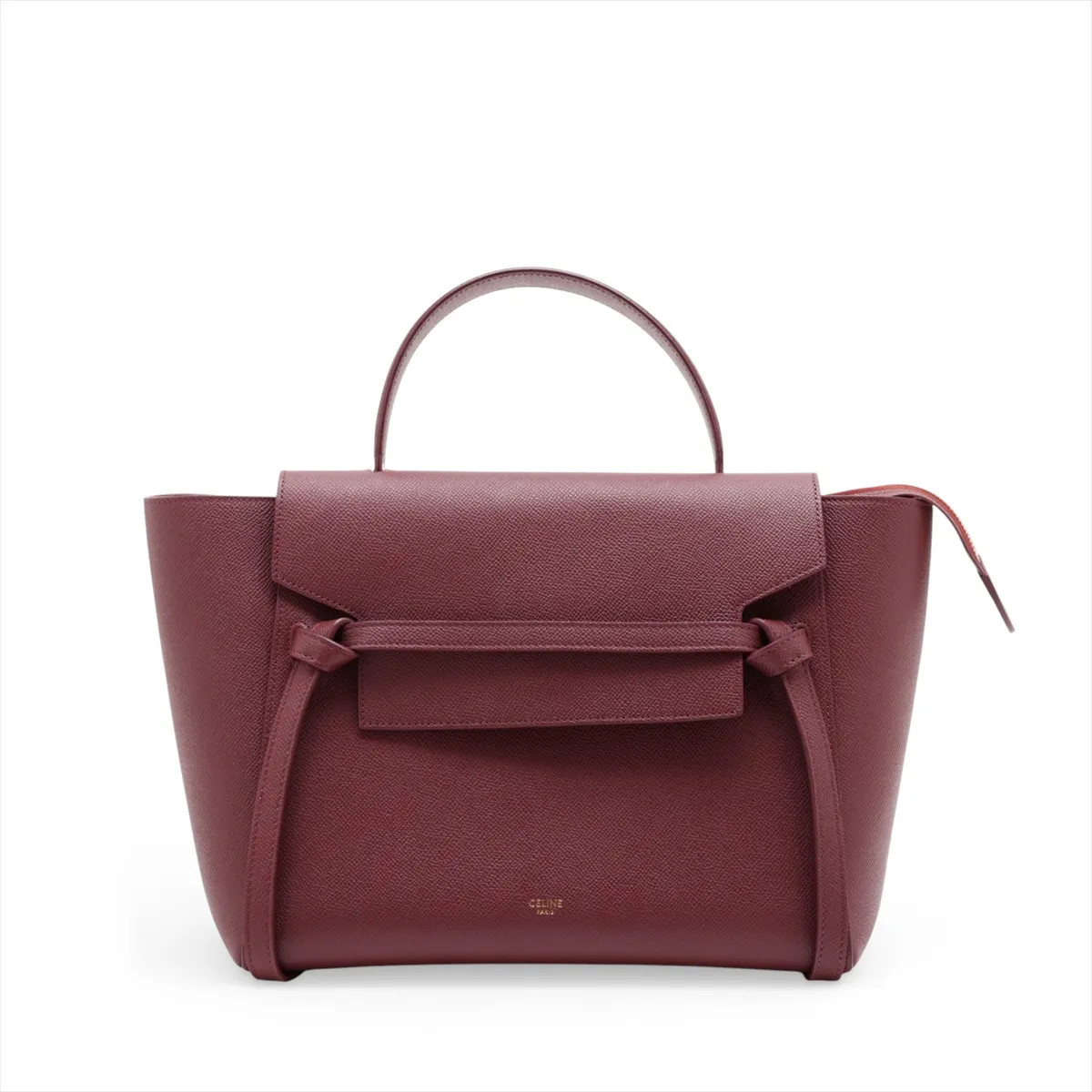 Celine Belt Bag Mini Leather 2 Way Handbag Bordeaux