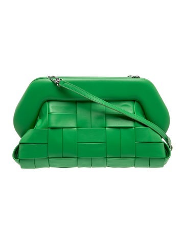 Themoire Leather Messenger Bag