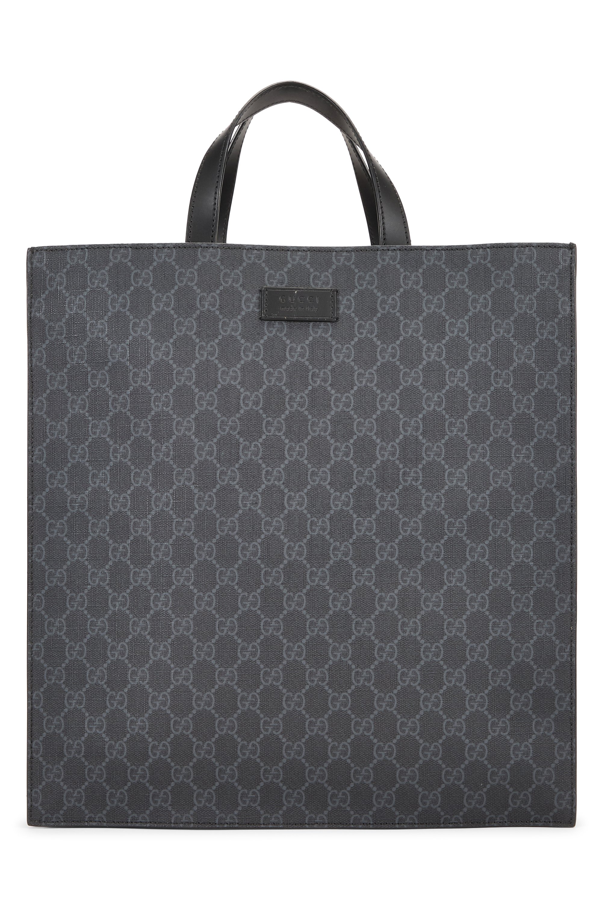 Black GG Supreme Canvas Tote