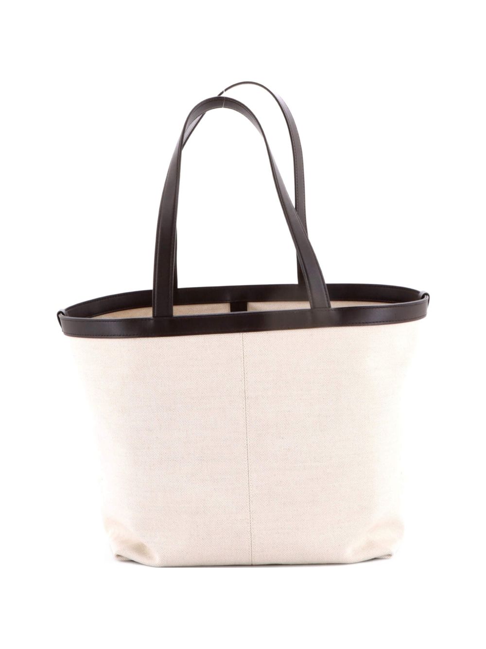 Flip Flap Canvas with Intrecciato Leather Medium tote bag