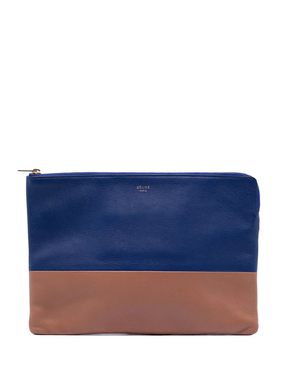 2015 Bicolor Lambskin Solo clutch bag