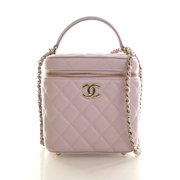 Chanel Caviar Top Handle Vanity Case