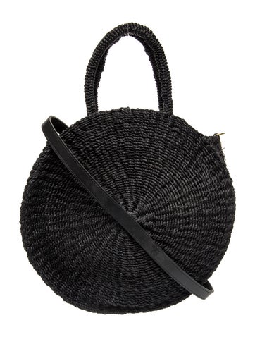 Straw Top Handle Bag