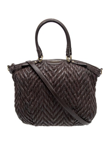 Leather Top Handle Bag