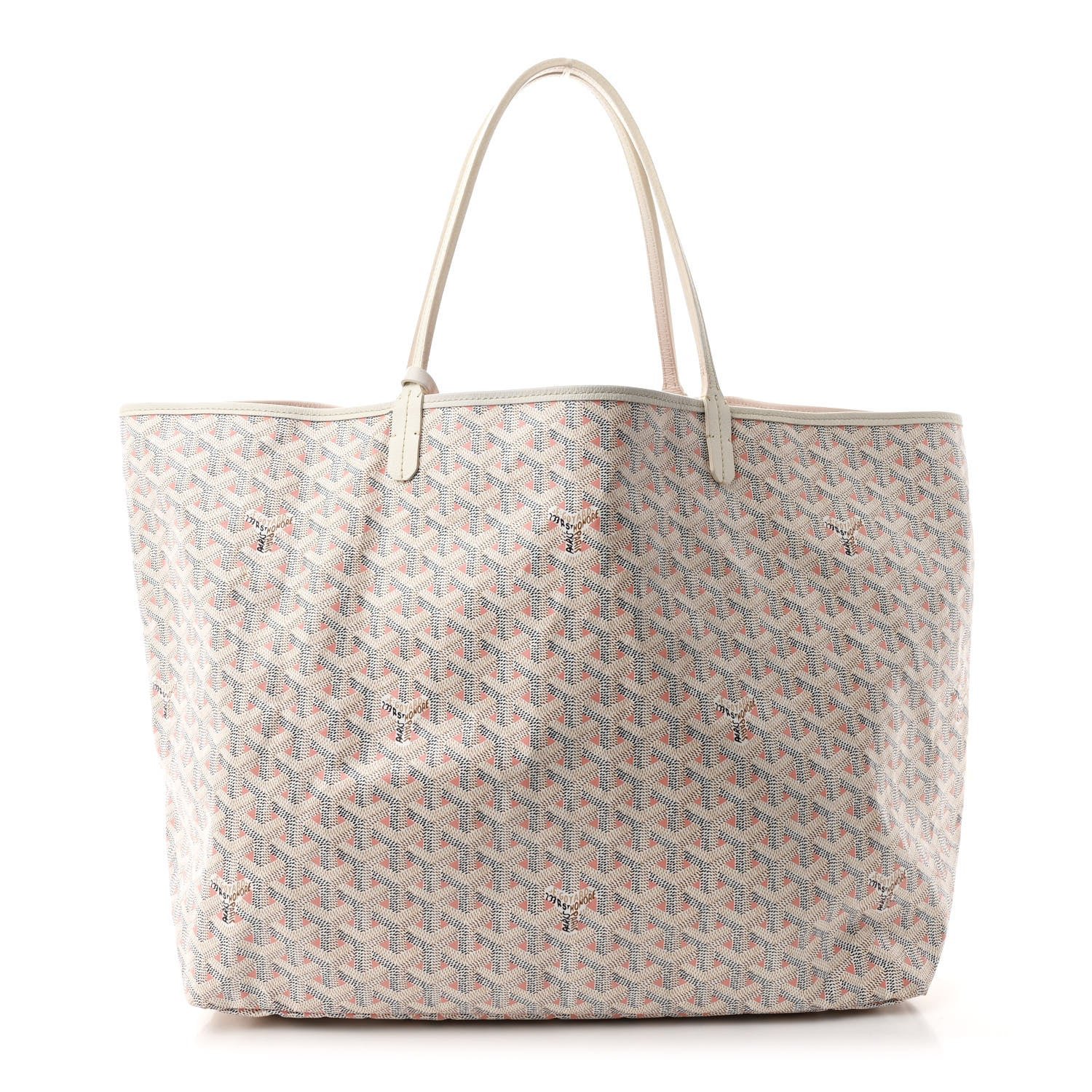 Goyard Goyardine Saint Louis Claire Voie GM White Pink