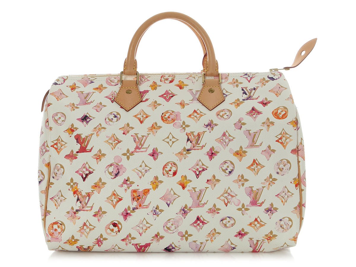 Louis Vuitton Louis Vuitton White Watercolor Aquarelle Speedy 35