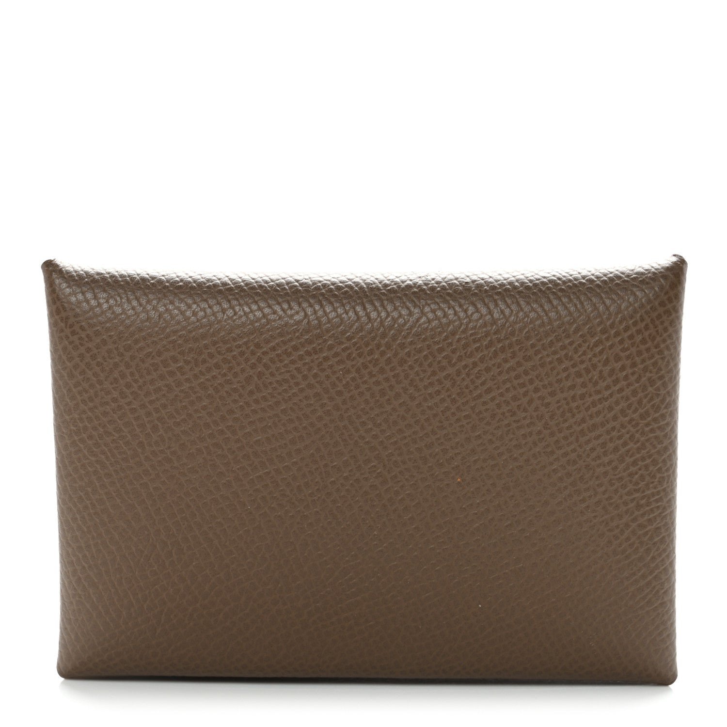 Hermes Hermes Epsom Horseshoe Calvi Card Case Etoupe Gris Misty