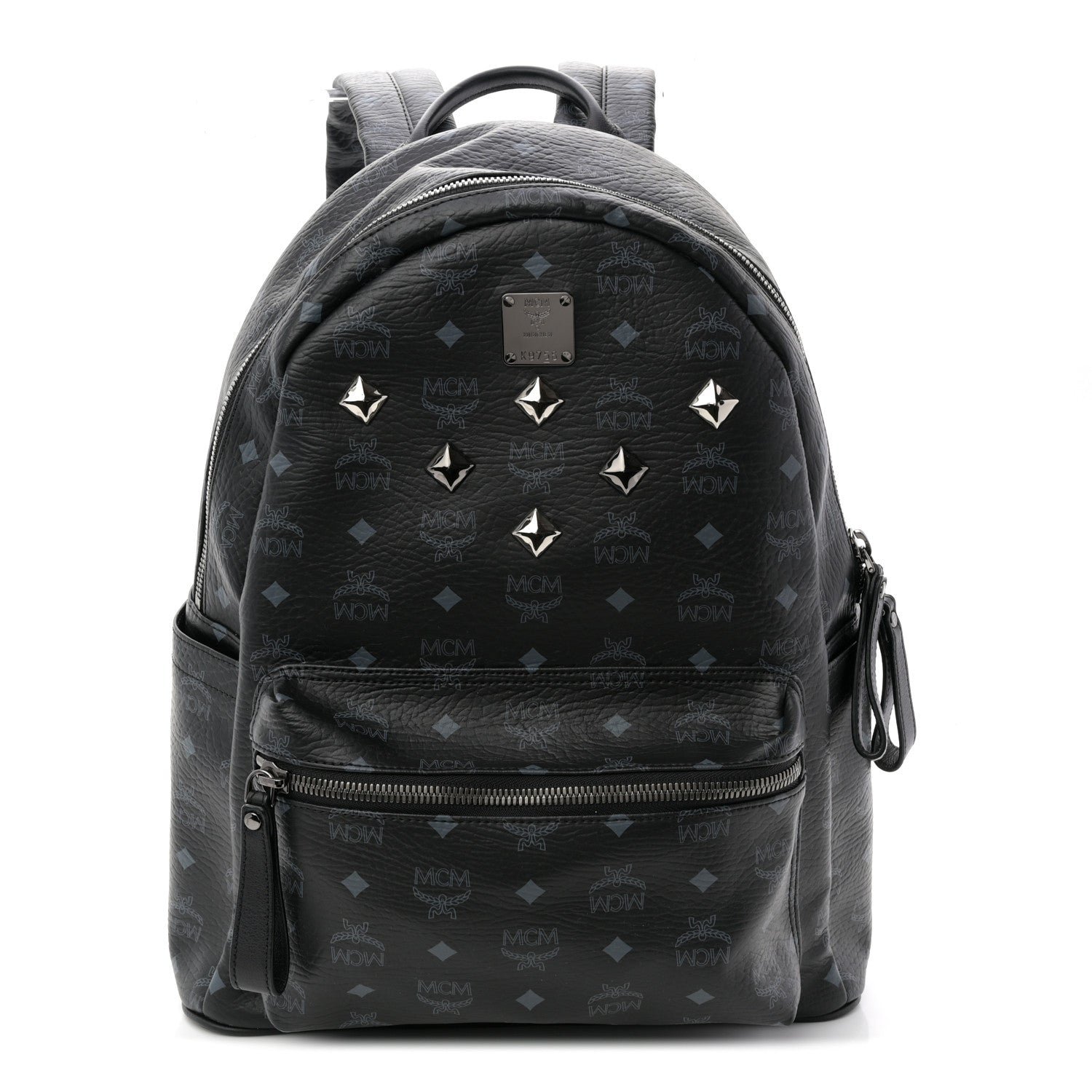 MCM MCM Visetos Medium Sprinkle Stud Stark Backpack Black
