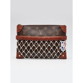 Louis Vuitton x NBA Monogram Canvas Net Flat Pochette Wristlet Bag