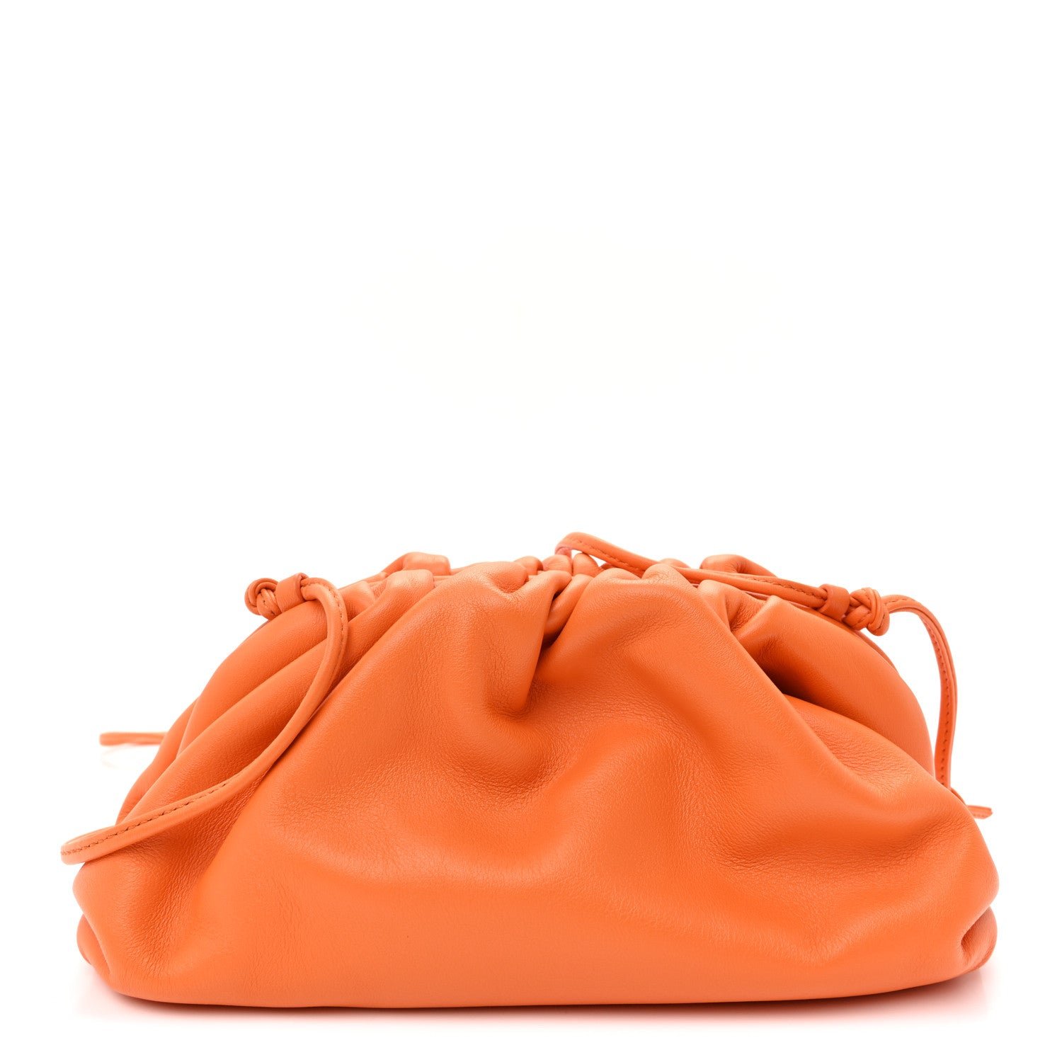 Bottega Veneta Butter Calfskin The Mini Pouch Tangerine