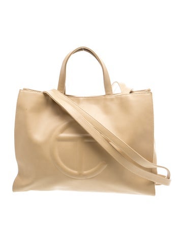 Telfar Leather Top Handle Bag