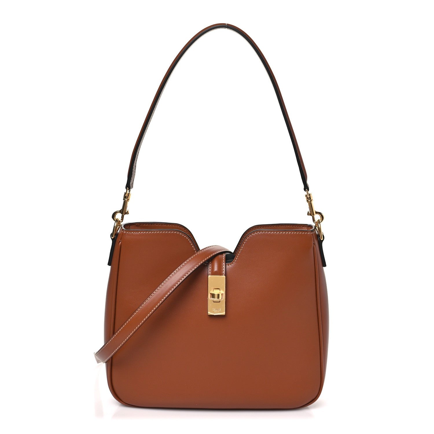 Celine Smooth Calfskin Small Camille 16 Soft Bag Tan