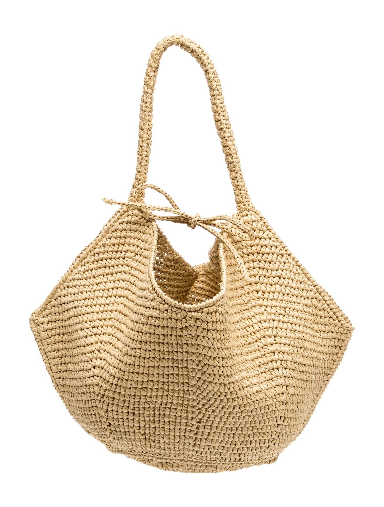 Khaite Raffia Lotus Tote Medium