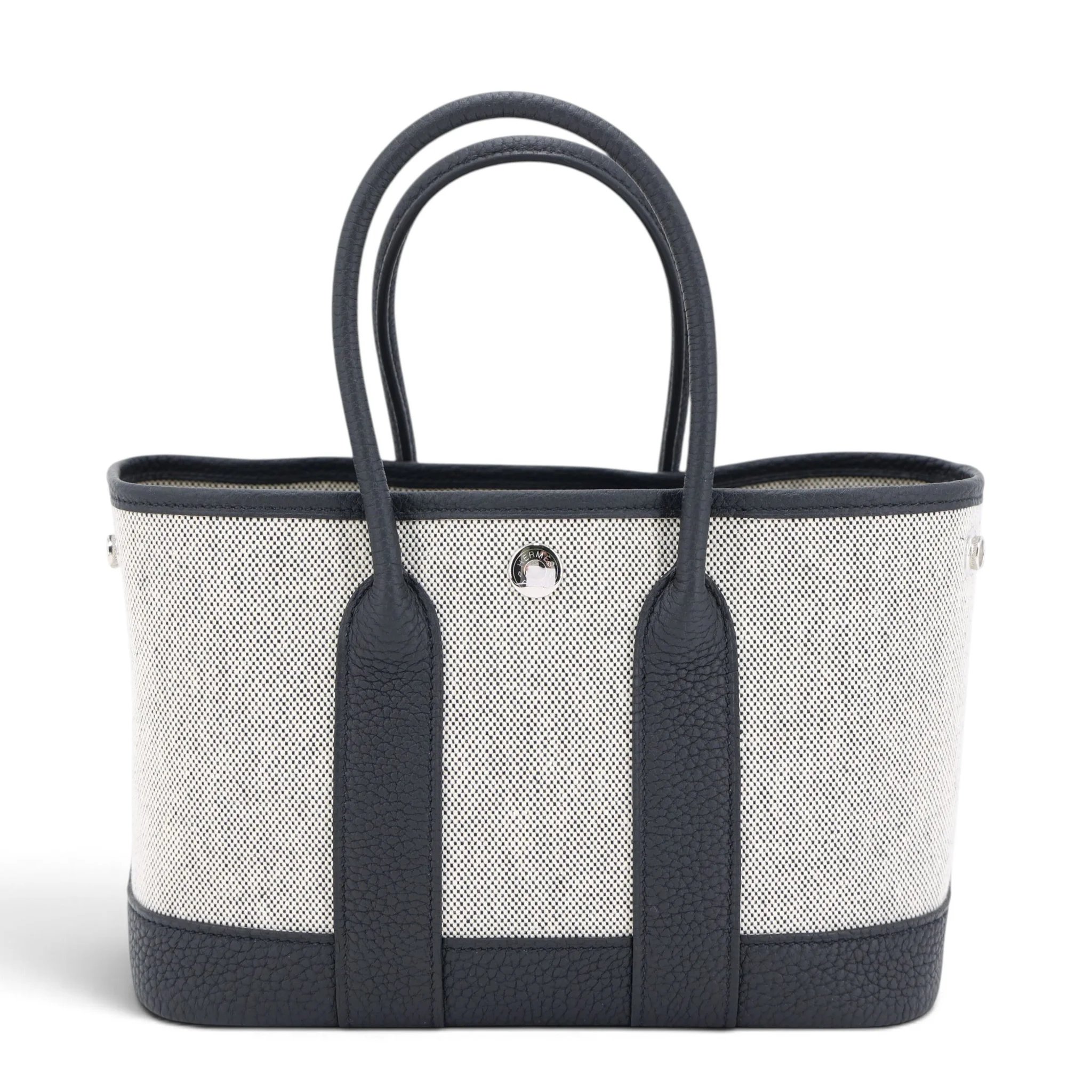 Brand New ( Rank N ) HERMÈS Neo Garden Party 23 Noir (89) Ecru Toile H canvas Negonda Palladium hardware G (2026)