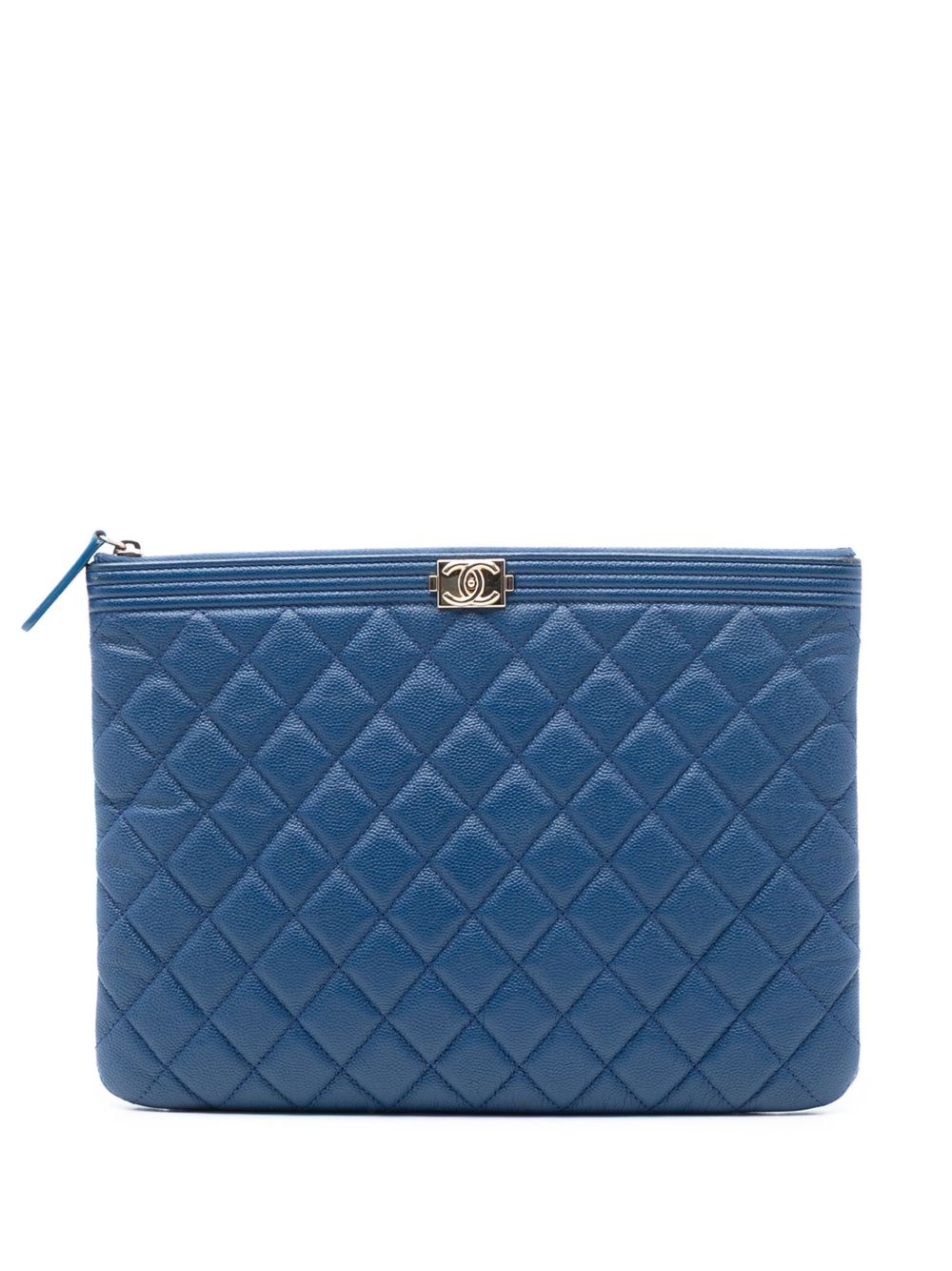 2016-2017 Medium Quilted Caviar Boy O Case clutch bag