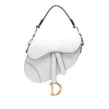Mini Grained Calfskin Saddle Bag