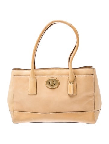 Leather Top Handle Bag Medium