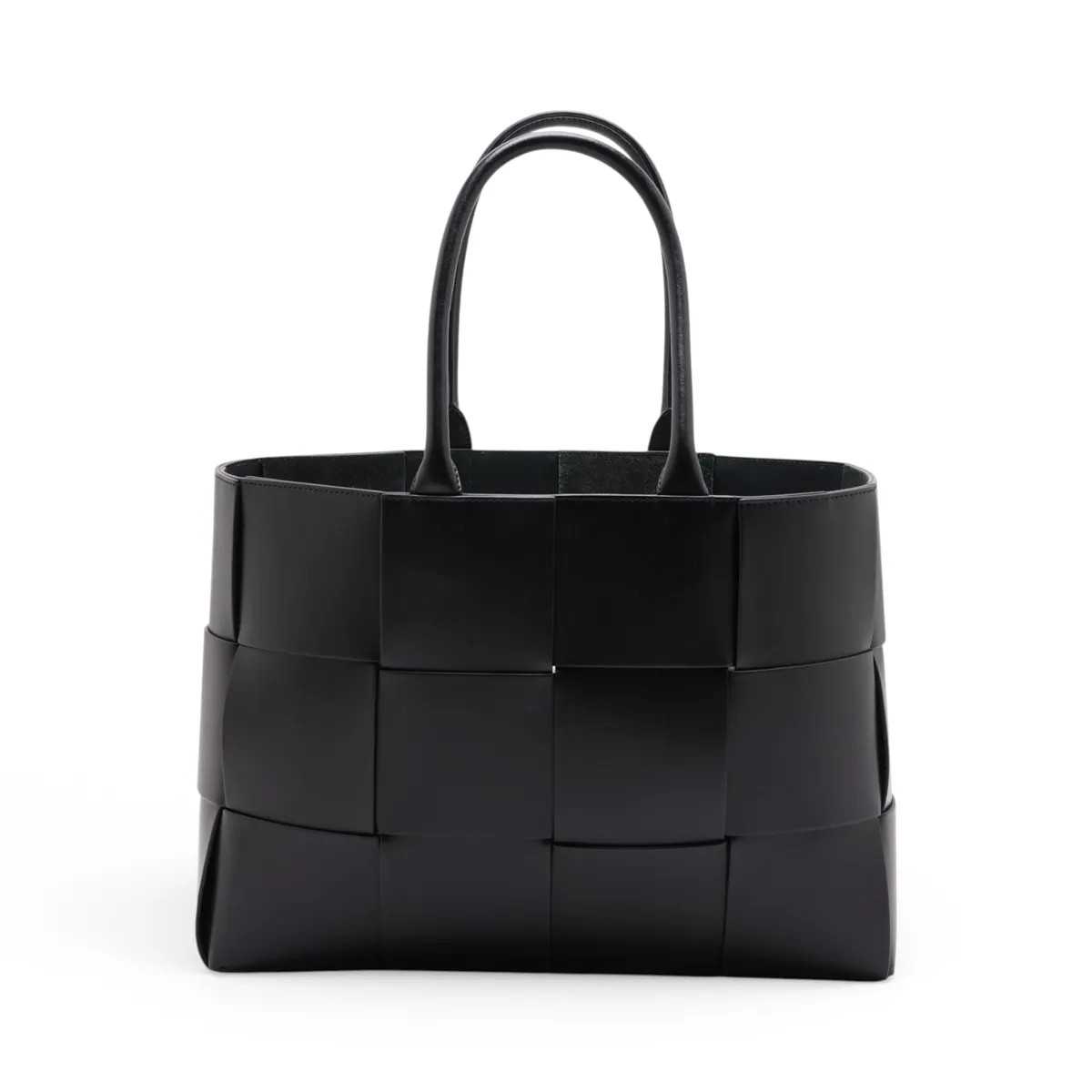 Bottega Veneta Maxi Intrecciato The Arco tote Large Leather Tote bag Black