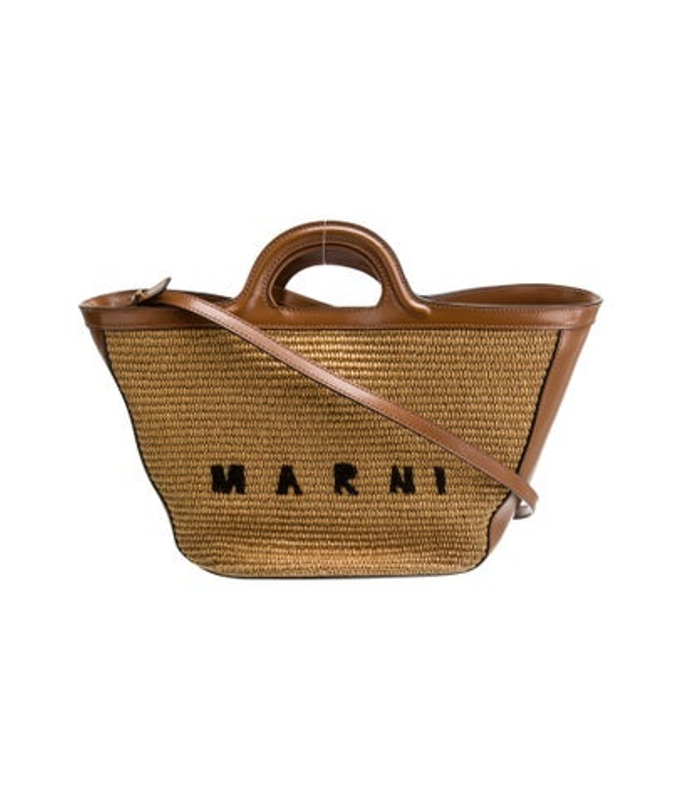 Marni Raffia Top Handle Bag