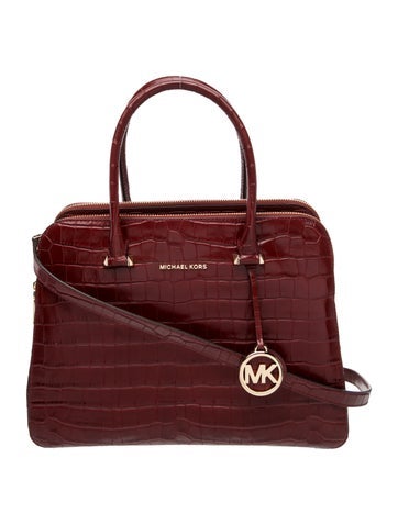 Embossed Leather Shoulder Bag