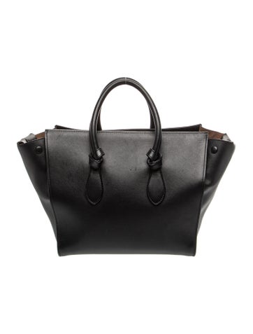 Leather Tie Tote Medium Vintage