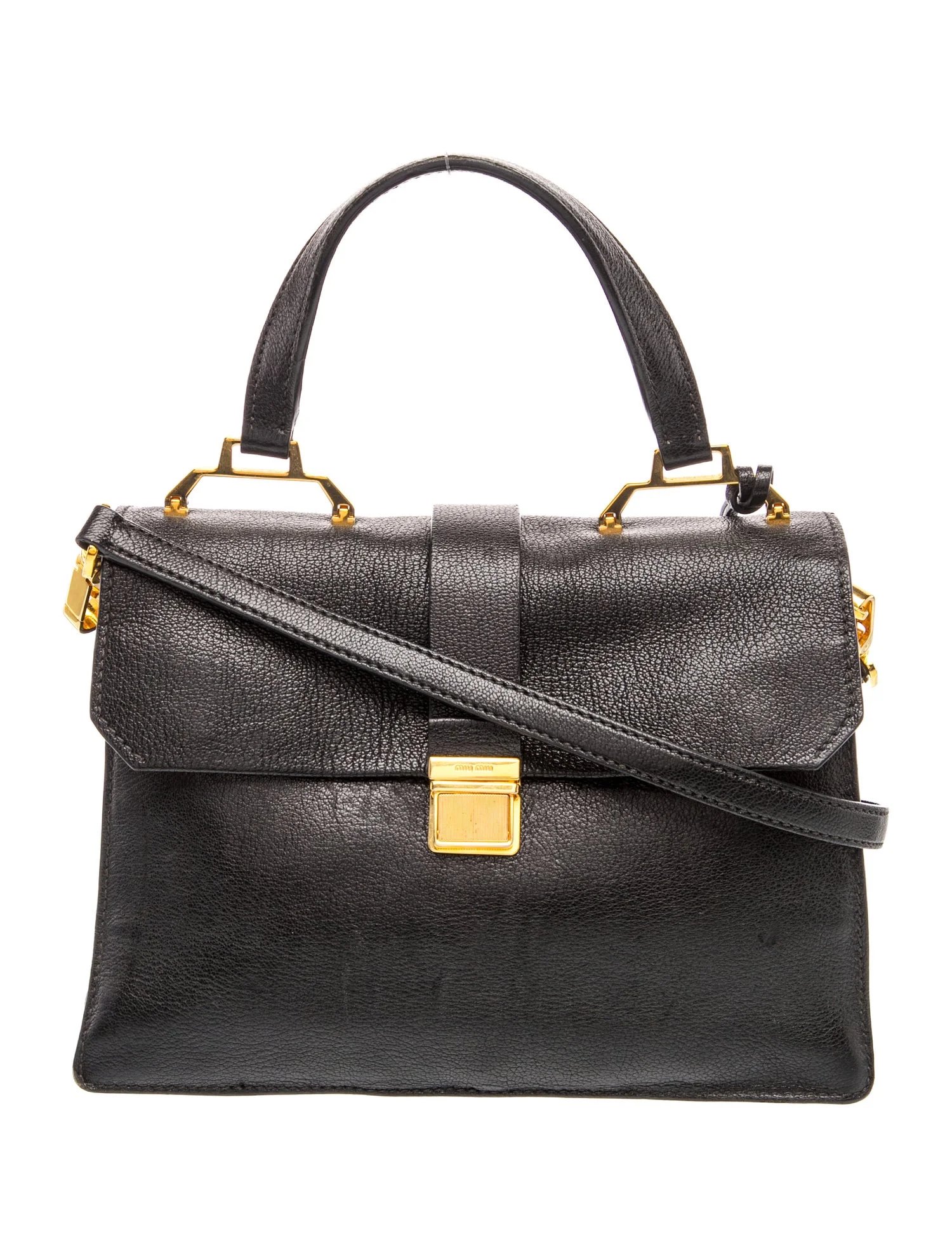 Miu Miu Leather Top Handle Bag