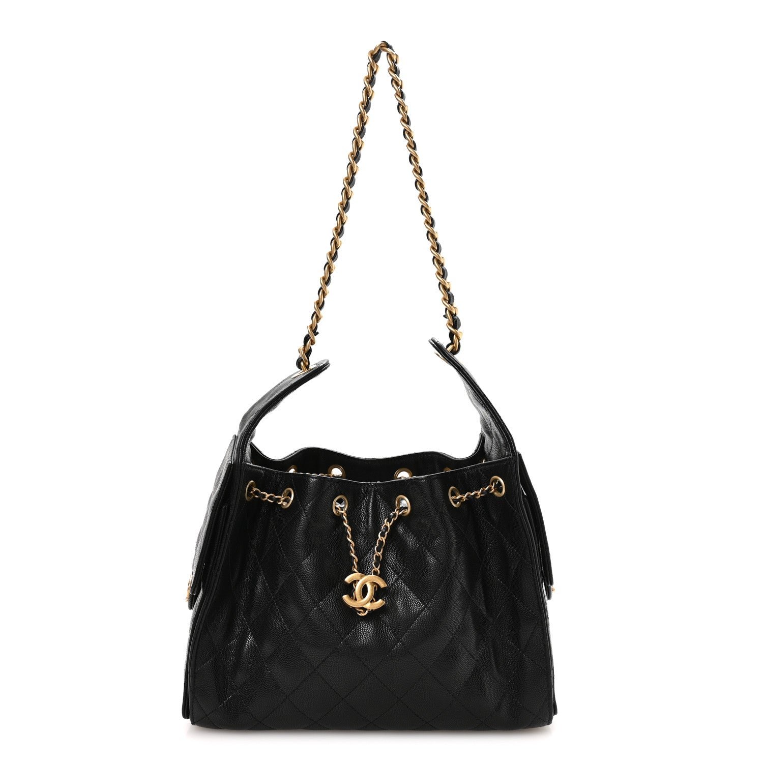 Chanel Caviar Quilted Small Chanel 25 Handbag Black