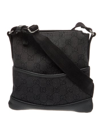 GG Denim Signature Messenger Bag