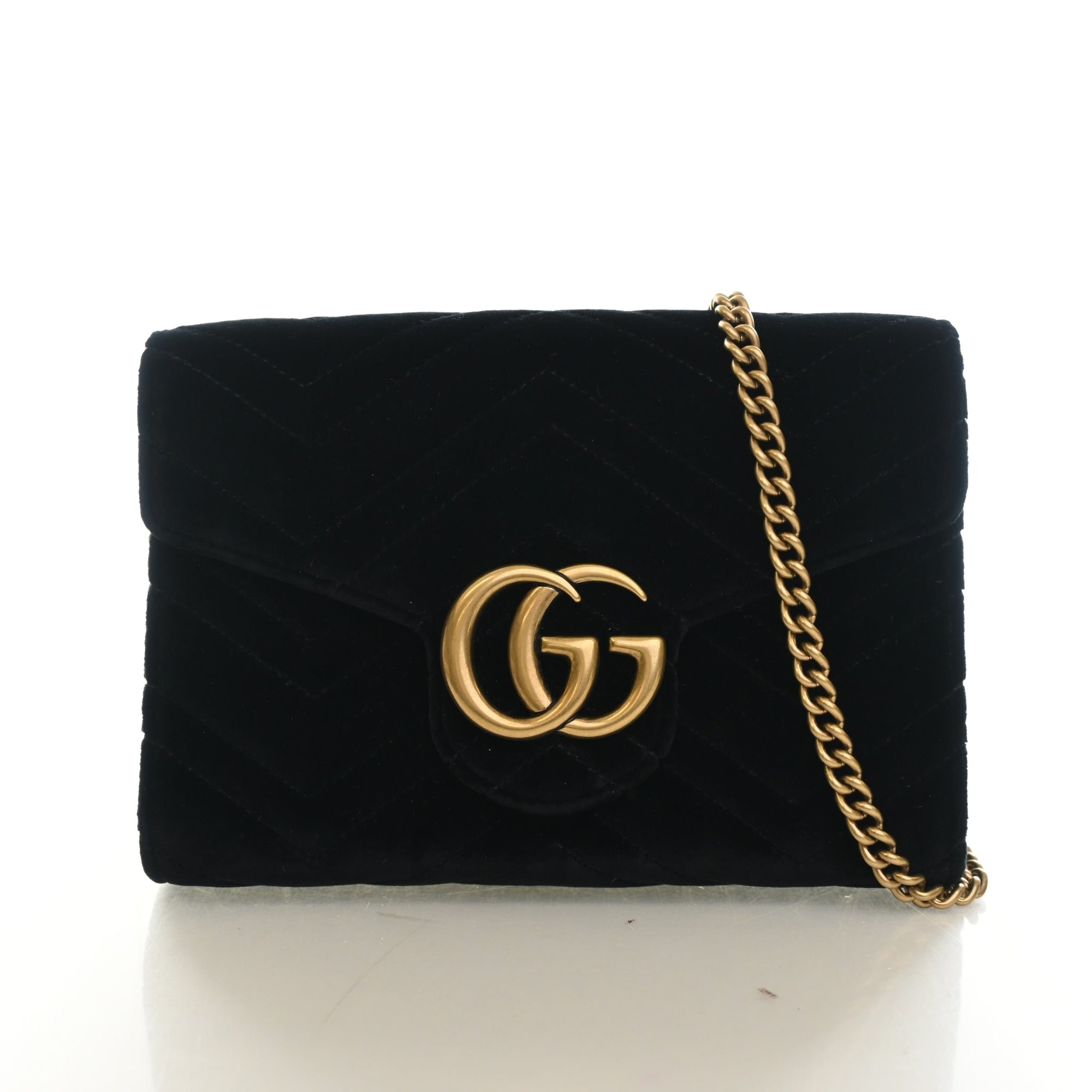 Gucci Velvet Marmont Wallet On Chain (WOC)