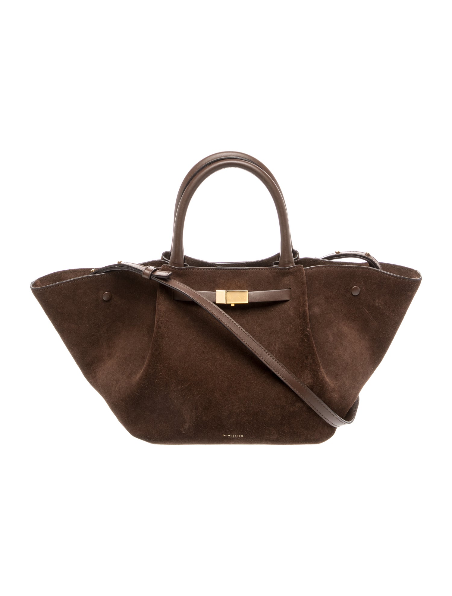 Suede Top Handle Bag