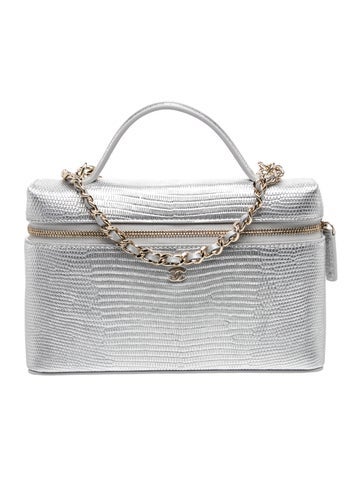 Lizard Embossed Slim Vanity Case