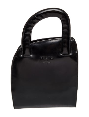 Patent Leather Top Handle Bag Vintage