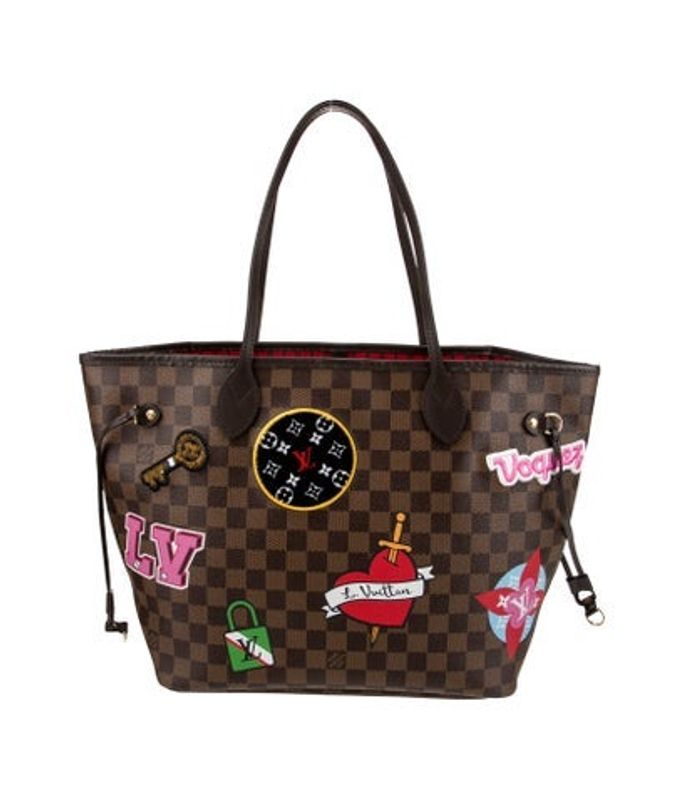 Louis Vuitton Vuitton Damier Ebene Neverfull W Pouch Mm